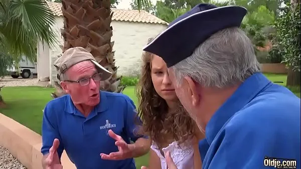 مقاطع فيديو ساخنة Two Grandparents Fuck Innocent Girl - See more here