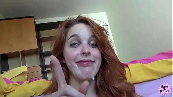 مقاطع فيديو ساخنة POV Cock Sucking Redhead Takes Facial