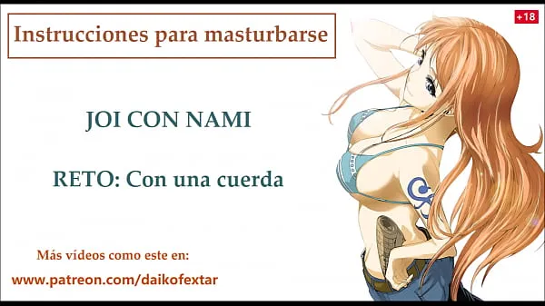 Горячие JOI, испанский хентай, Nami One Piece, Инструкция по мастурбации клипы Видео