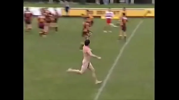 Vroči Rugby Player Marc Ellis Streaking posnetki Video posnetki