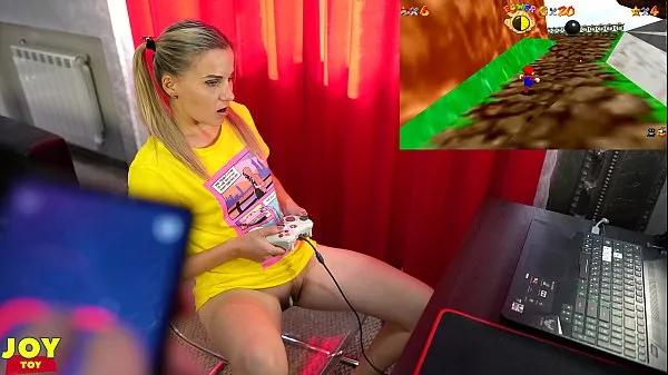 Gorące Letsplay Retro Game With Remote Vibrator in My Pussy - OrgasMario By Letty Black klipy Filmy