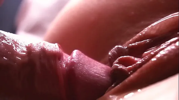 SLOW MOTION. Extremely close-up. Sperm dripping down the pussy Video klip panas