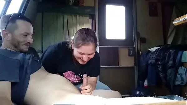 Hot Quick blowjob in the camper clips Videos