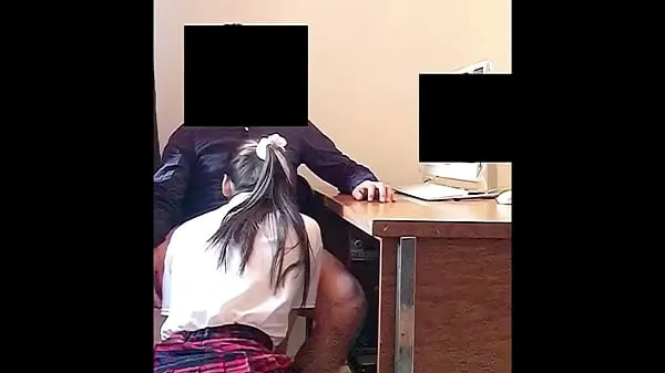 Hot Teen SUCKS his Teacher’s Dick in the Office for a Better Grades! Real Amateur Sex clips Videos