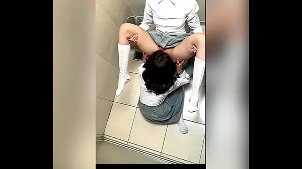 Hot Two Lesbian Students Fucking in the School Bathroom! Pussy Licking Between School Friends! Real Amateur Sex! Cute Hot Latinas clips Videos