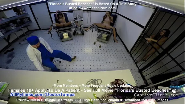 Vroči Floridas Busted Beaches" Asia Perez Little Mina & Ami Rogue Arrested & Get Strip Search & Gyno Exam By Doctor Tampa On Way To Florida Beach posnetki Video posnetki