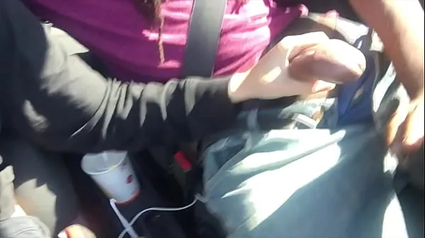 Hot Lesbian Gives Friend Handjob In Car clips Videos
