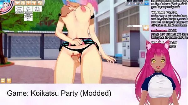 Gorące VTuber LewdNeko Plays Koikatsu Party Part 3 klipy Filmy