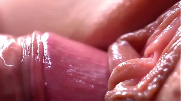 Extremily close-up pussyfucking. Macro Creampie clip hấp dẫn Video