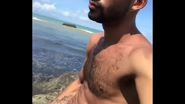 Hot Pauzudo enjoying on the beach clips Videos