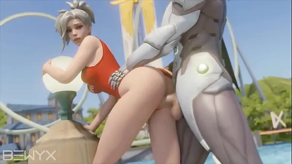 Vídeos de Overwatch Mercy 14 SFM & Blender 3D Hentai Compilación porno clips calientes