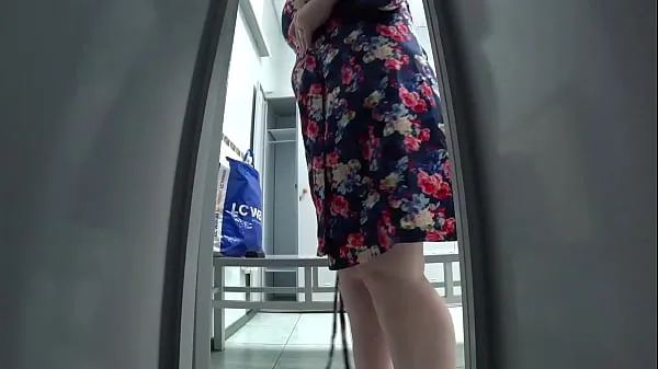 Hot Hidden cam in the public locker room at the pool spying on a mature milf with a juicy ass, big boobs, hairy pussy and a plump belly. Amateur fetish. PAWG clips Videos