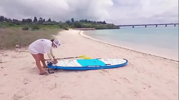 Hot Yoga on sea surfboard clips Videos