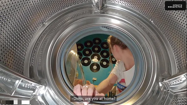 Heta Step Sister Got Stuck Again into Washing Machine Had to Call Rescuers klipp Videor