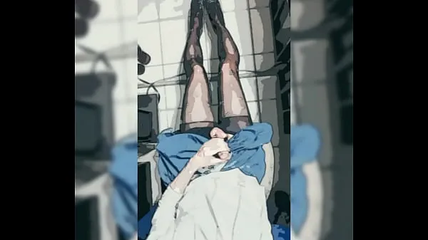 Populaire Cosplay short skirt black stockings masturbation clips Video's