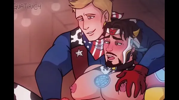 Hot Iron man x Captain america - steve x tony gay milking masturbation cow yaoi hentai clips Videos