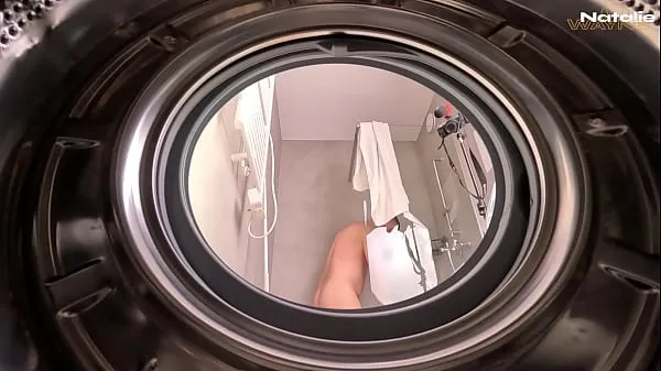 Heta Big Ass Stepsis Fucked Hard While Stuck in Washing Machine klipp Videor