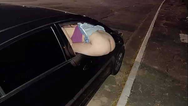 Hot Married with ass out the window offering ass to everyone on the street in public clips Videos