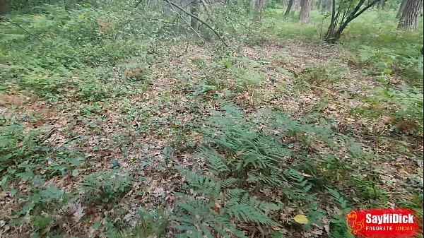 Heiße Mein nackter Waldspaziergang endete mit einem cremigen CumshotClips-Videos