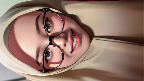 Hotte hijab girl shows off her toked klip videoer