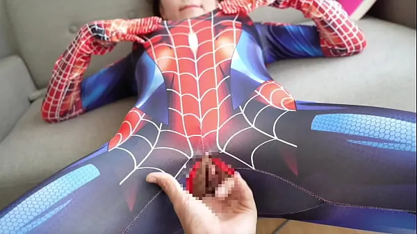 Hot Pov】Spider-Man got handjob! Embarrassing situation made her even hornier clips Videos